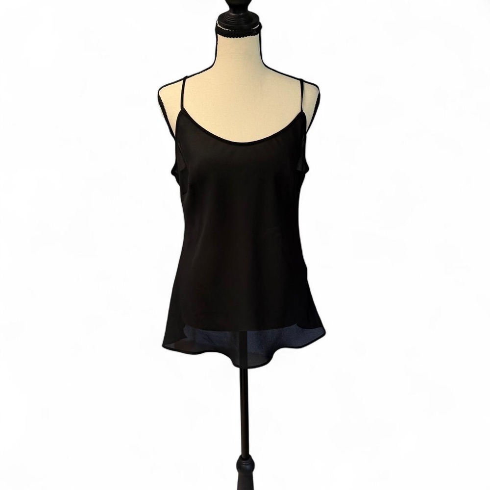 Vintage Harold Black Sheer Silk Cami Size L